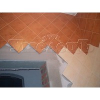 Облицовка стен кафельной плиткой диагональ
