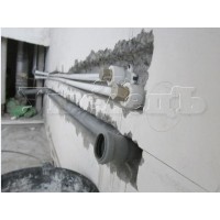Штробление стены бетон под трубы водопровода