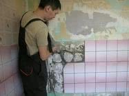 Снятие со стен плитки