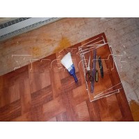 Демонтаж кварцвиниловой плитки или ПВХ плитки
