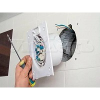 Демонтаж вентилятора вытяжки вентиляции