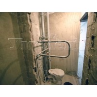 Демонтаж перегородки санузла железобетон до 5 см